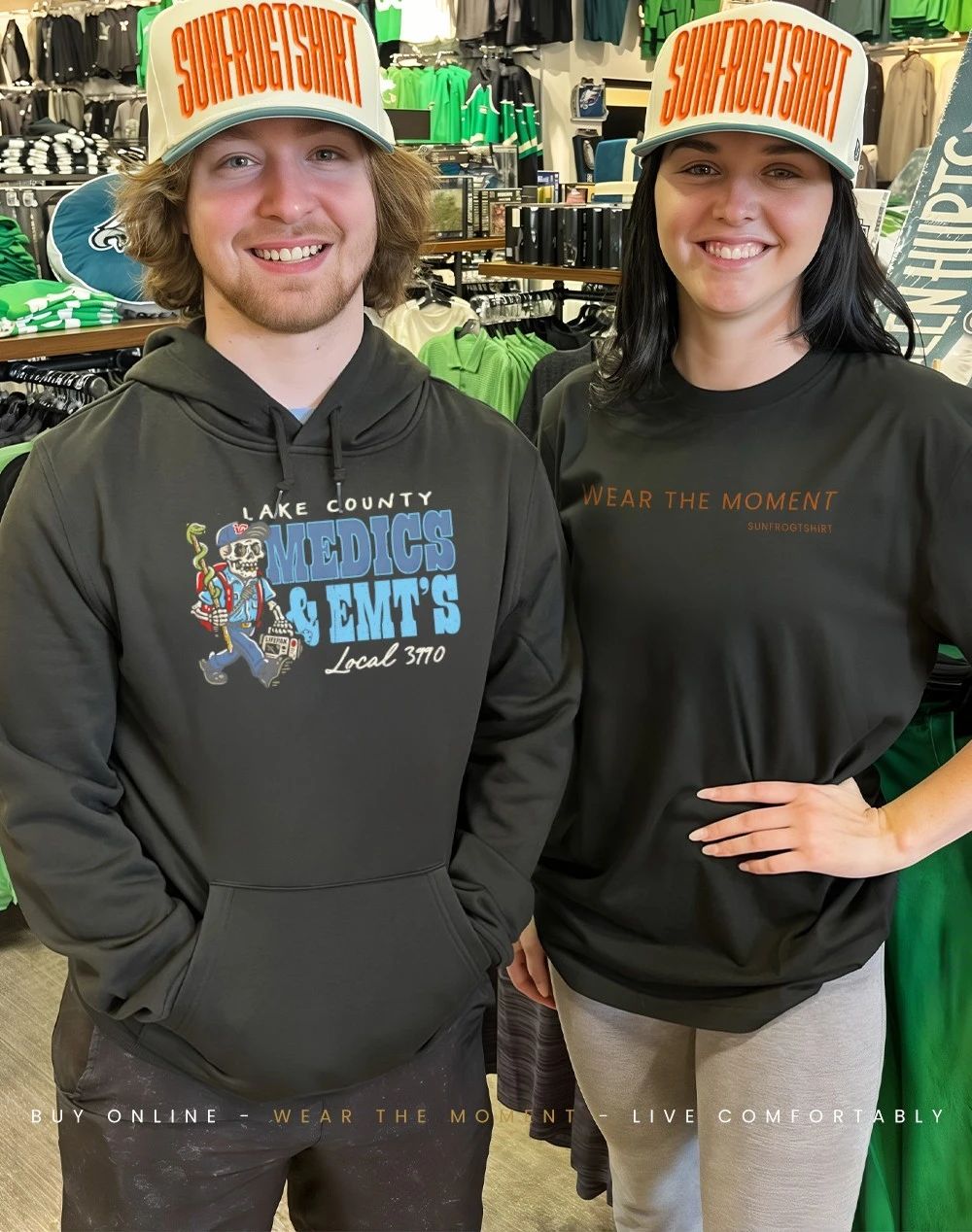Skeleton lake county medics and Emt’s local 3990 shirt
