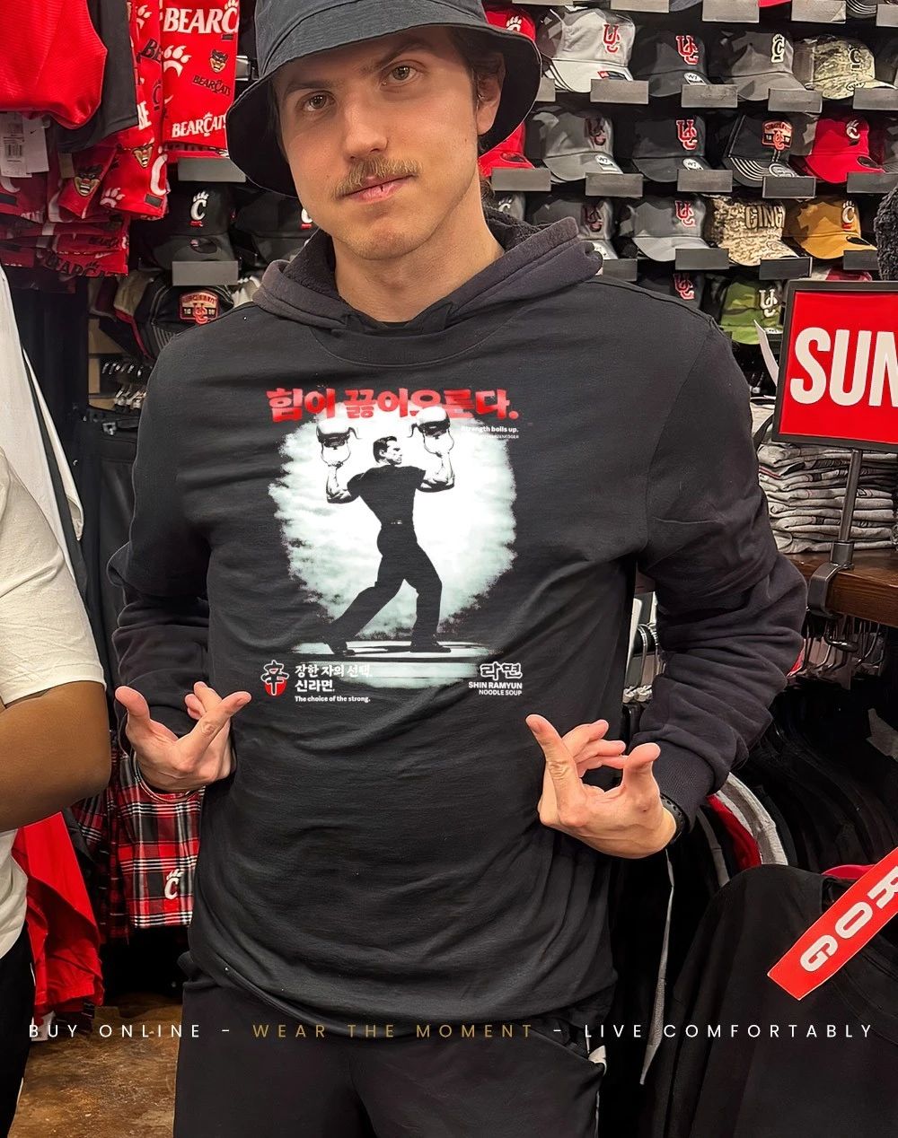 Shin Ramyun Strength Boils Up graphic shirt