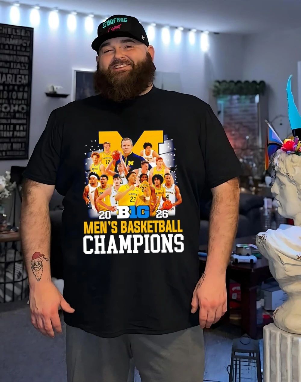Michigan Wolverines 2026 Big Ten Men’s Basketball Champions graphic shirt