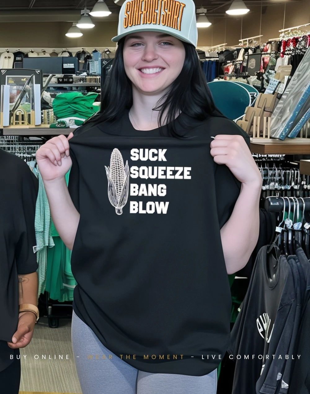 Suck squeeze bang blow corn shirt