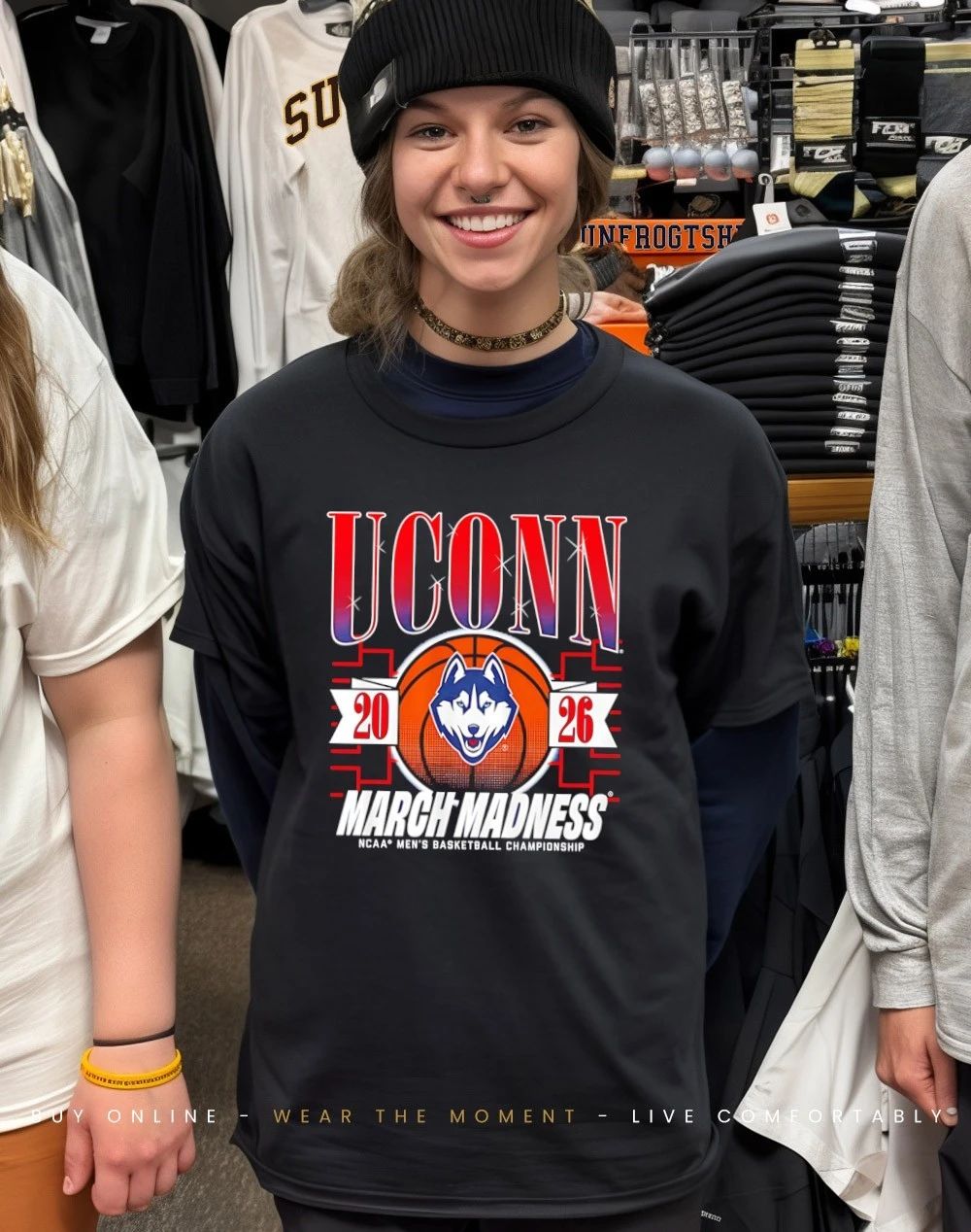 UConn Huskies MBB 2026 March Madness logo shirt