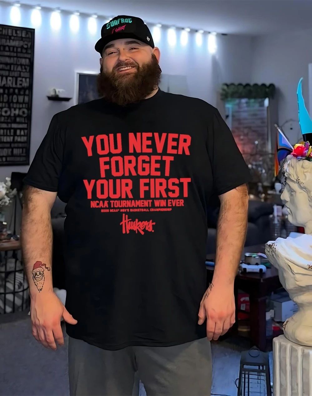 Nebraska Cornhuskers MBB You Never Forget Your First NCAA Tournament Win shirt
