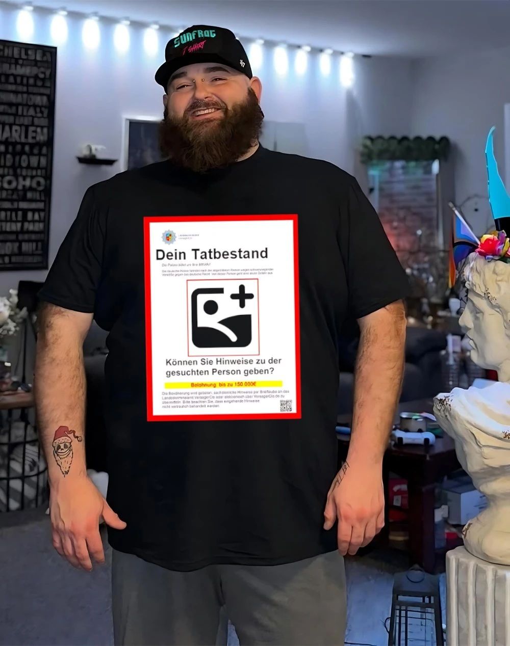 Dein personalisierbares Gesucht graphic shirt