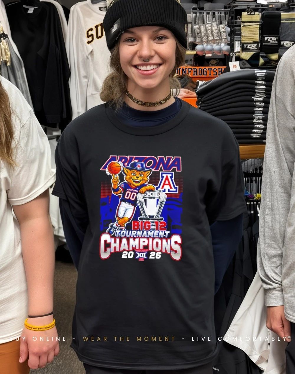 Arizona Wildcats Big 12 Conference Champions 2026 mascot shirt