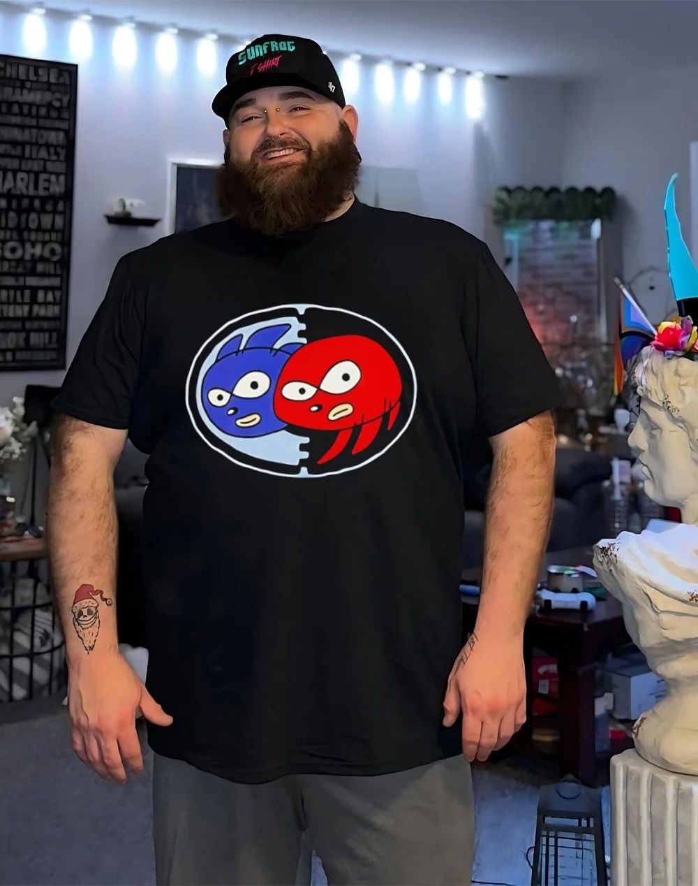 Sanic And Knackles Sega Sanic paint shirt