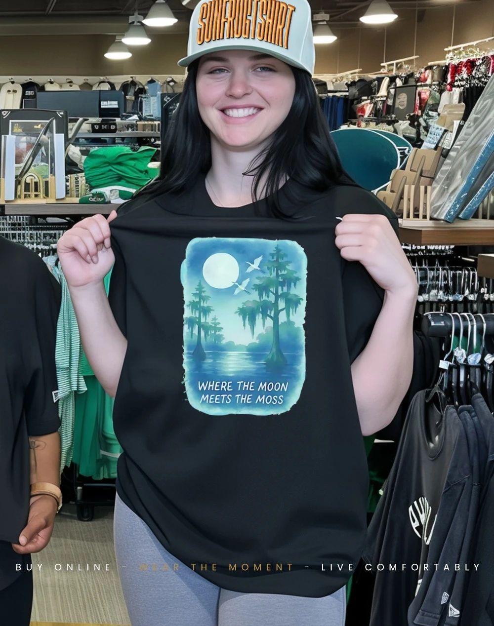 Louisiana where the moon meets moss shirt