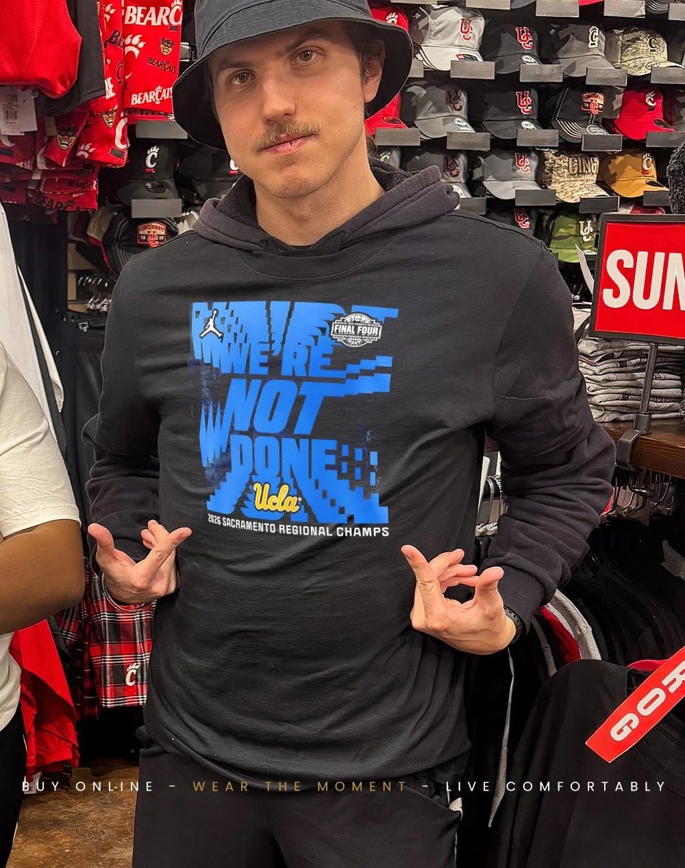 UCLA Bruins 2026 Sacramento Regional Champs Final Four we’re not done shirt