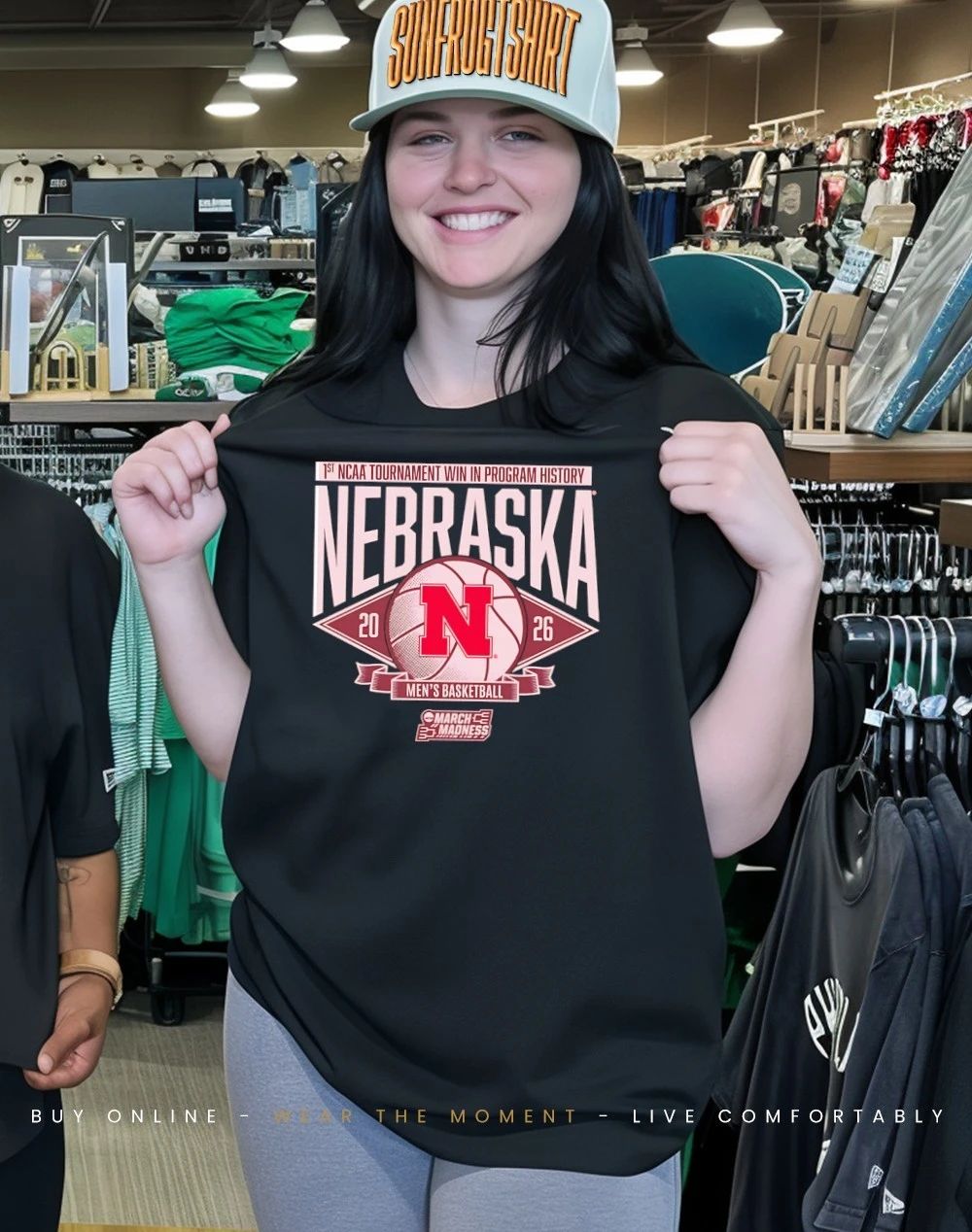 Nebraska Men’s Basketball 1st NCAA Tournament win in program history March Madness shirt