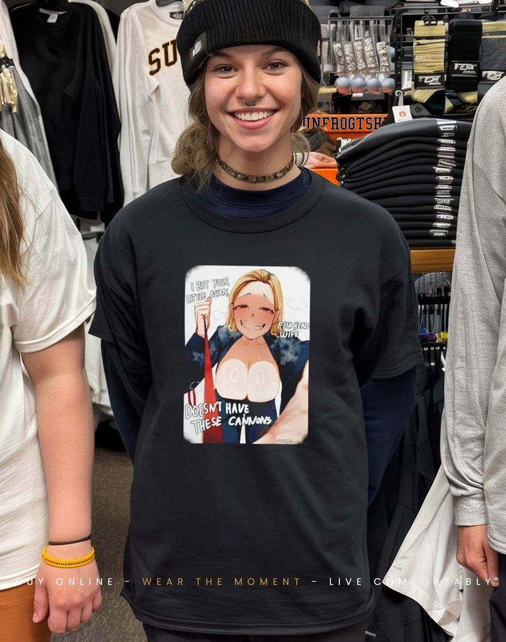 I Bet Your Little Asian Fish Head Wife Doesn’t Have These Cannons Anime Shirt