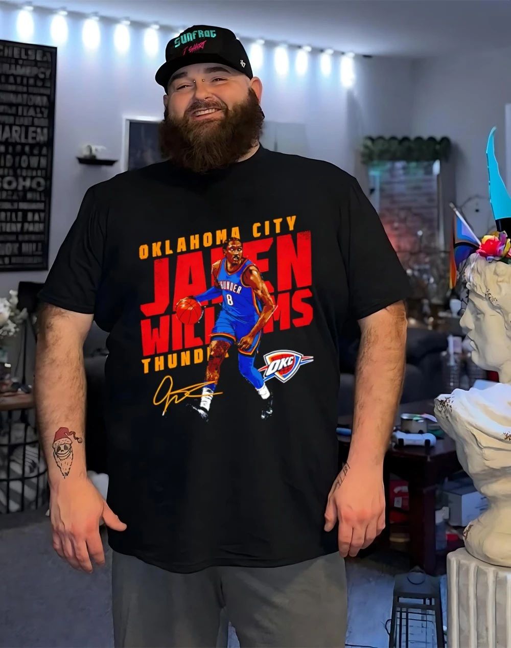 Jalen Williams Oklahoma City Thunder Slant signature shirt
