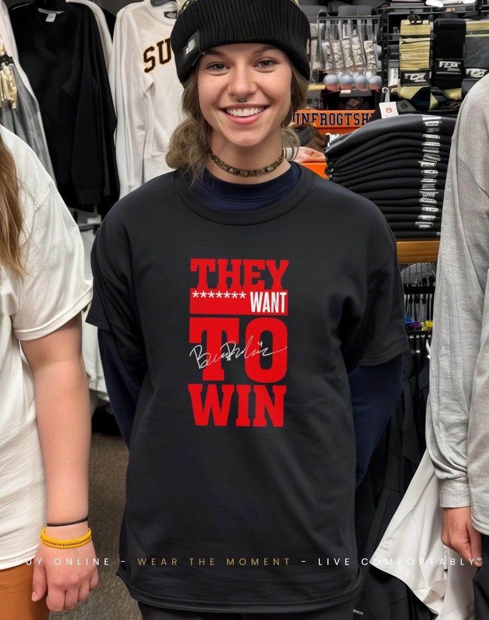 Ben Dexheimer Wisconsin hockey They want to Win signature shirt