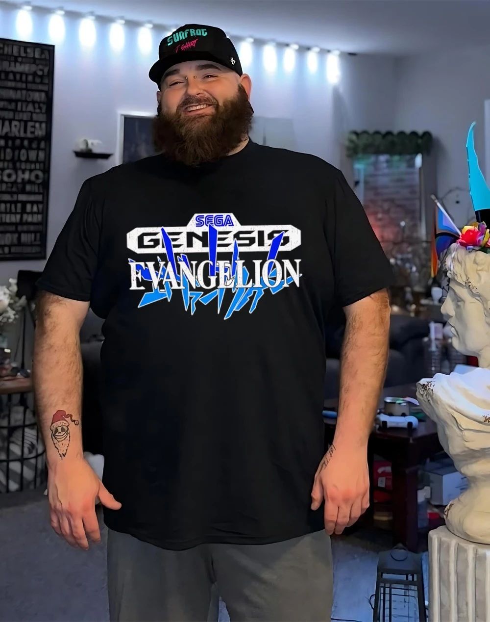 Sega Genesis Evangelion Washed shirt