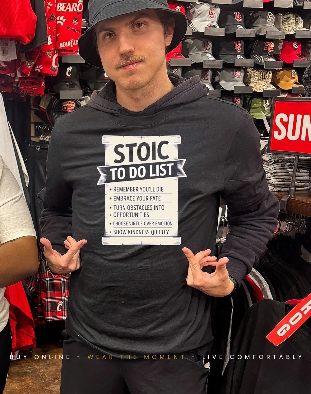 Stoic to do list remember you’ll die embrace your fate shirt