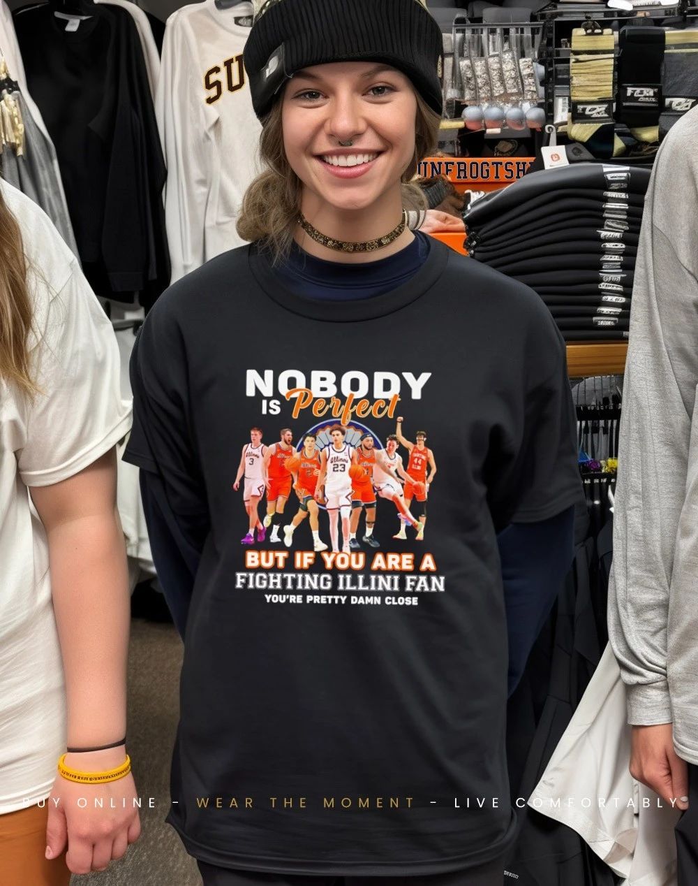 Nobody is perfect but if you are a Fighting Illini fan you are pretty damn close shirt