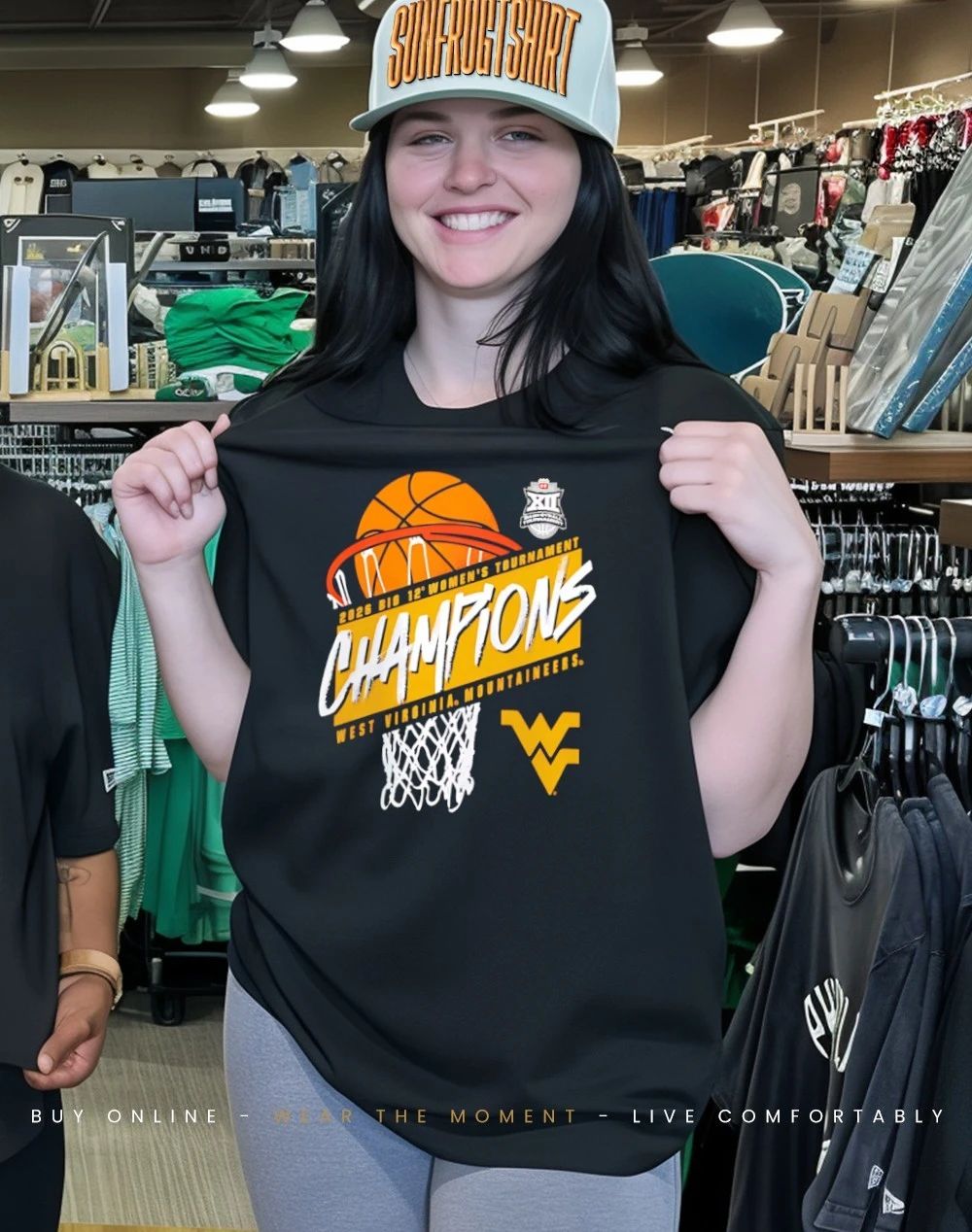 West Virginia Mountaineers 2026 Big 12 Women’s Basketball Tournament Champions shirt
