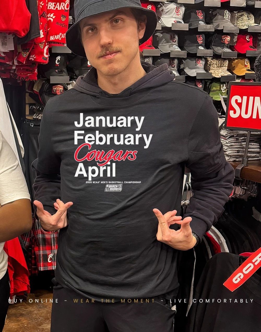 Houston Cougars MBB 2026 March Madness Month January February Cougars April shirt