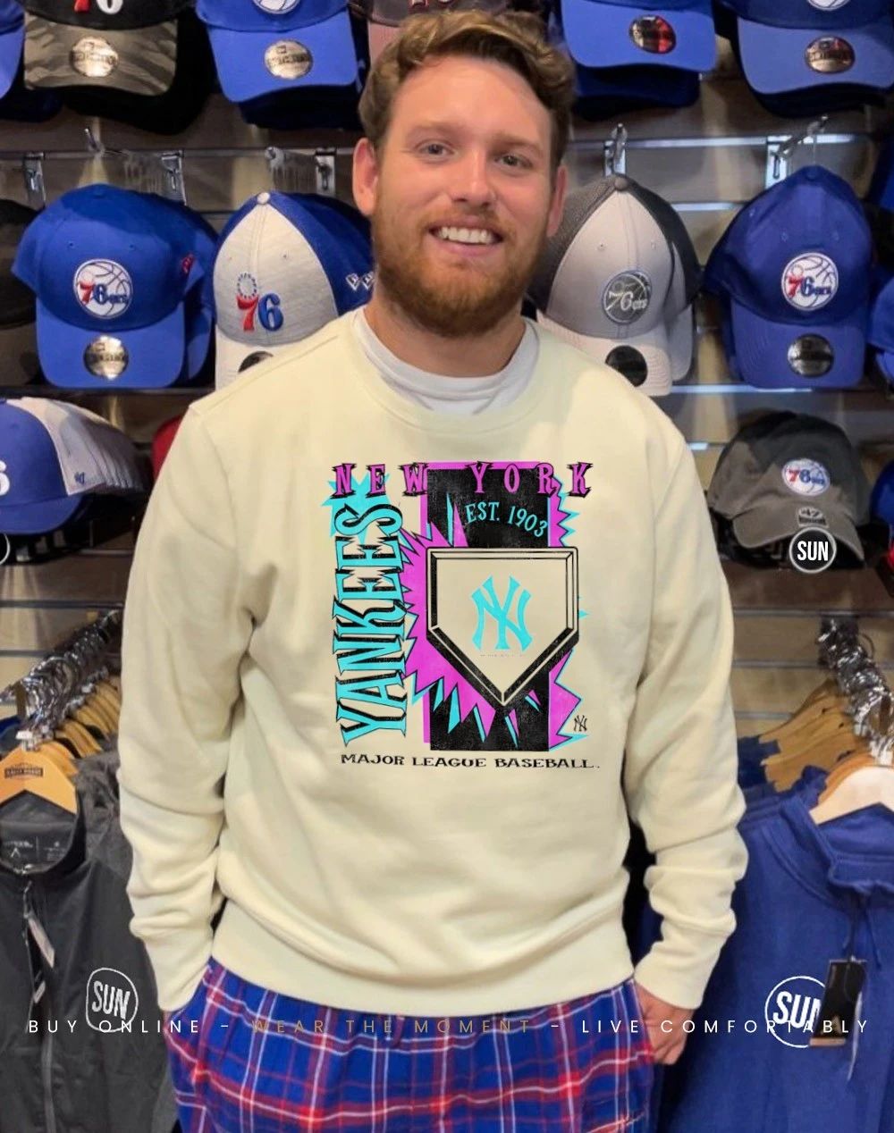 New York Yankees MLB Cooperstown Neon Field Shock shirt