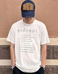 Klaxons Myths of the Near Future tour date shirt