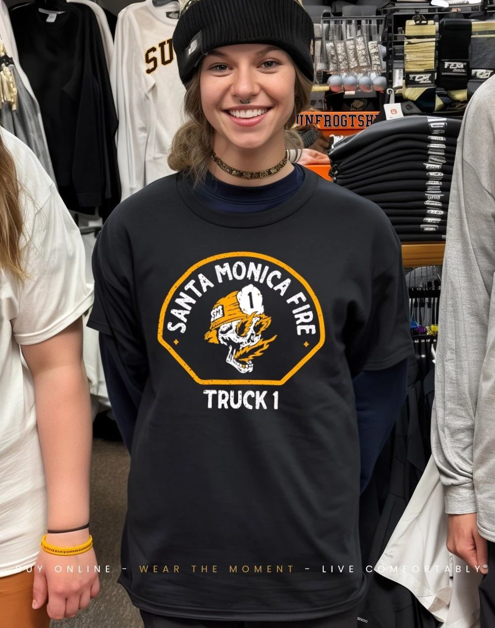 Santa Monica Fire Tiller truck 1 shirt