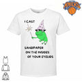 I Cast Sandpaper On The Insides Of Your Eyelids Funny Frog Wizard Meme T Shirt