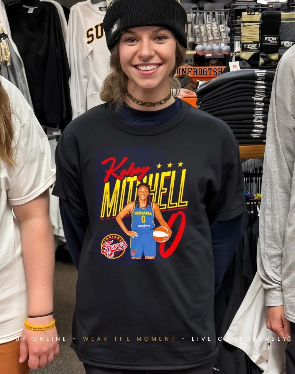 Kelsey Mitchell Indiana Fever Player Pose shirt