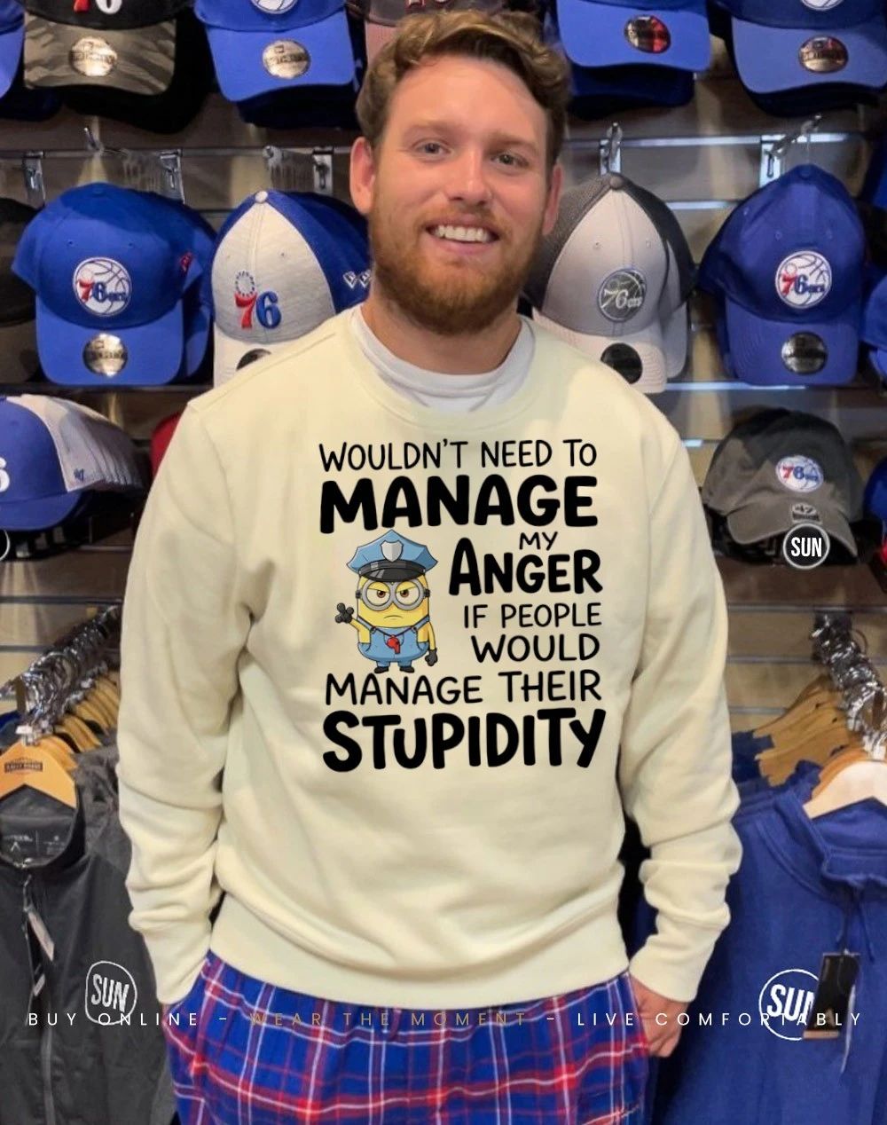 Minion policeman wouldn’t need to manage my anger stupidity shirt