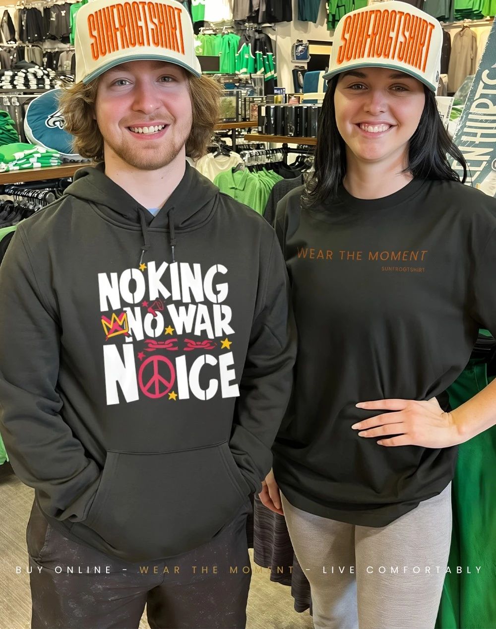 No King No War No ICE paint shirt