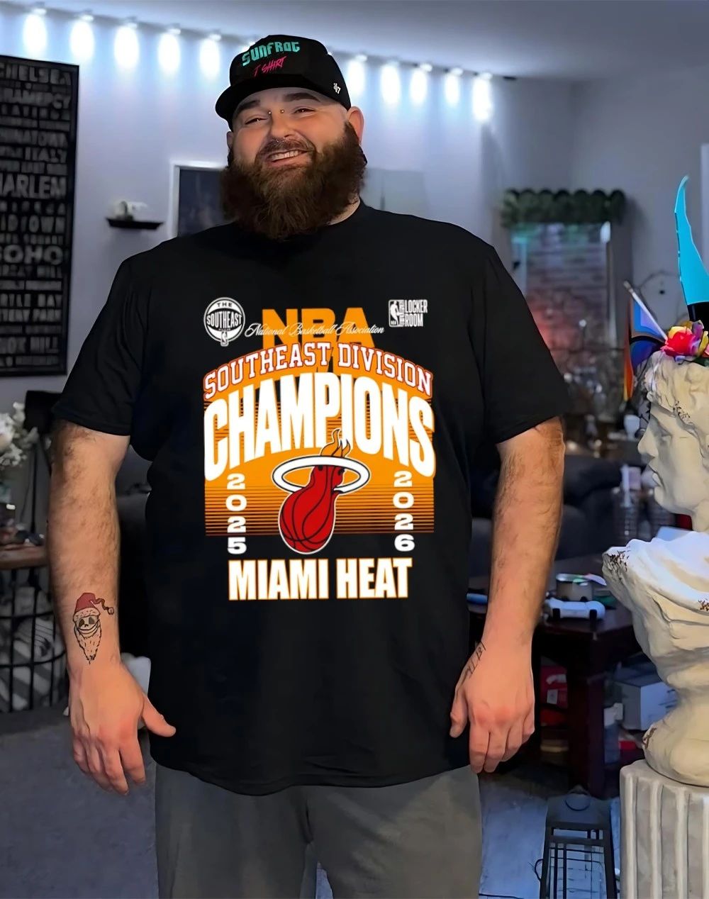 Miami Heat 2025-26 NBA Southeast Division Champions Locker Room shirt