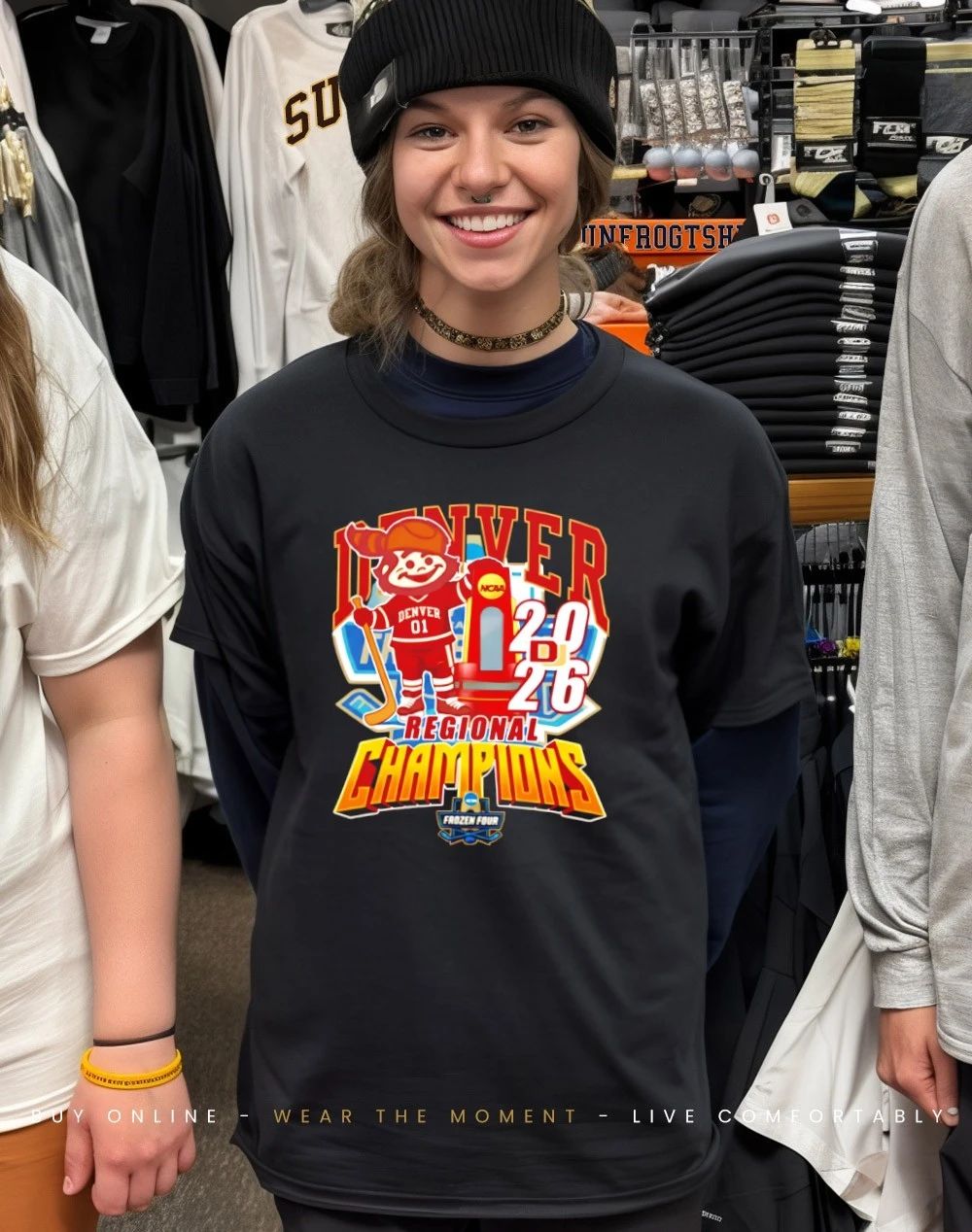 Denver Pioneers Ice Hockey Regional Champions 2026 mascot shirt