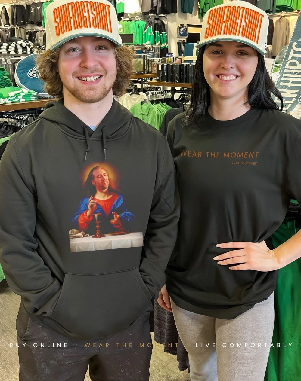 Nic Jesus Nicolas Cage funny graphic shirt