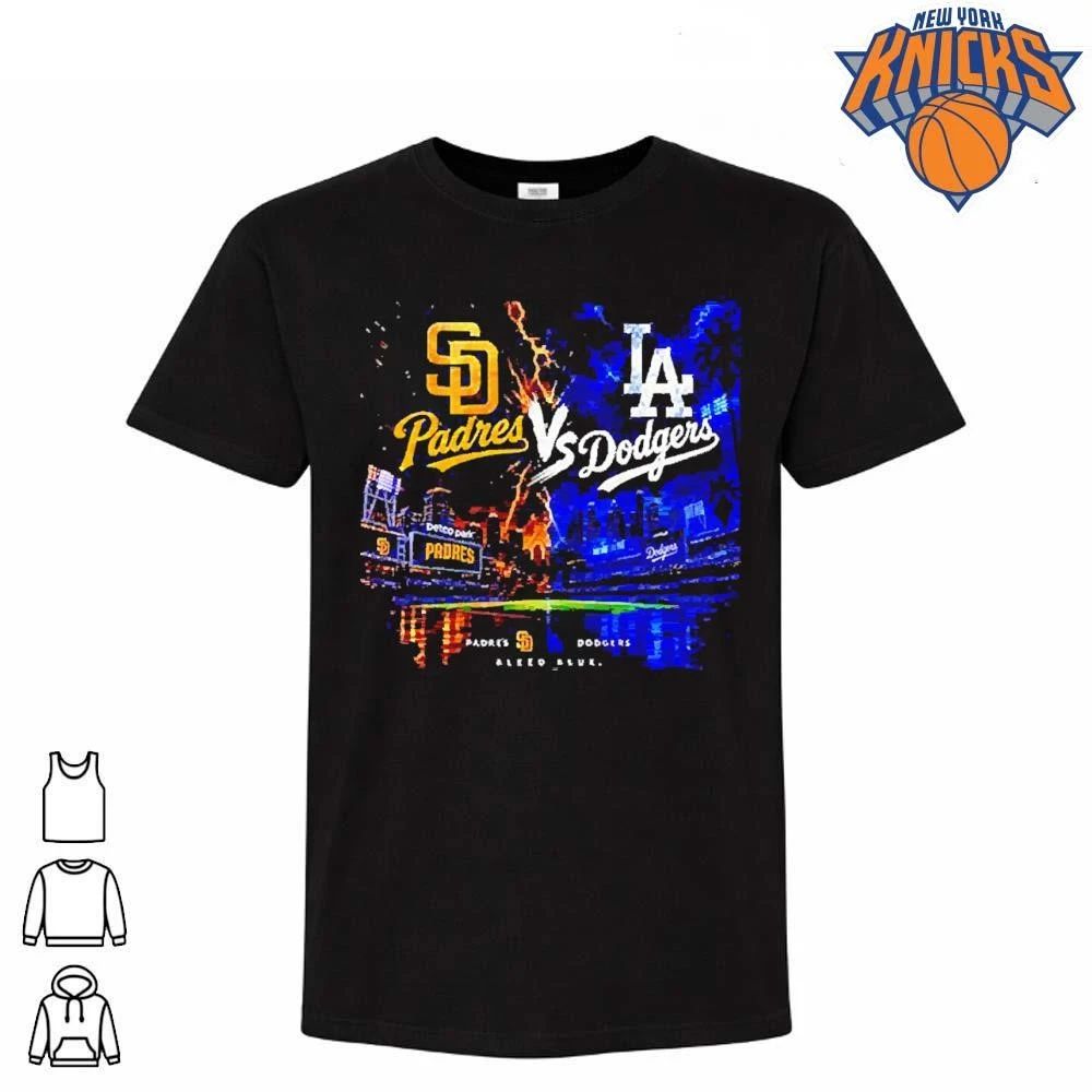 San Diego Padres vs Los Angeles Dodgers Bleed Blue T Shirt