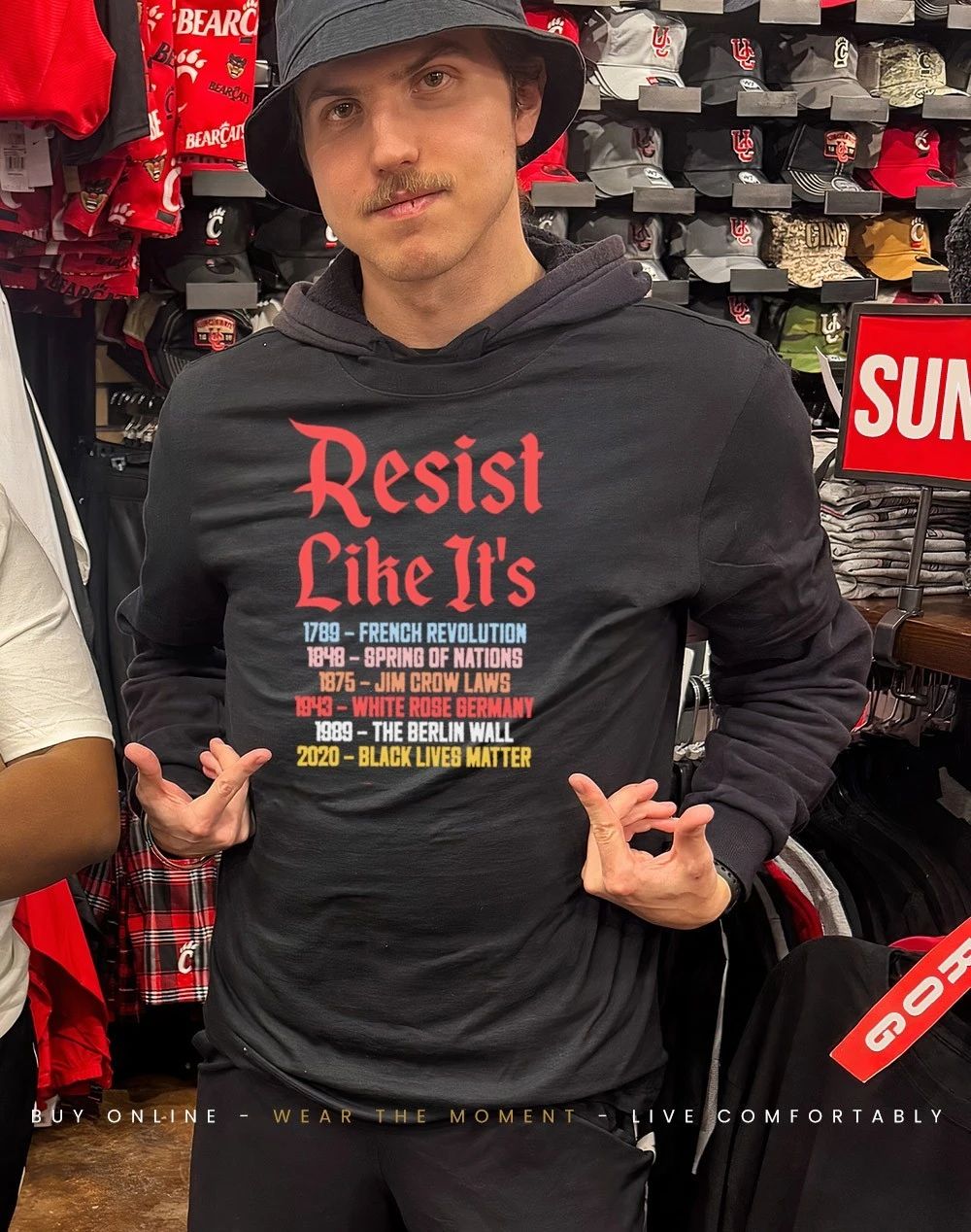 Resist like it’s 1789 History remembers those who stood up shirt