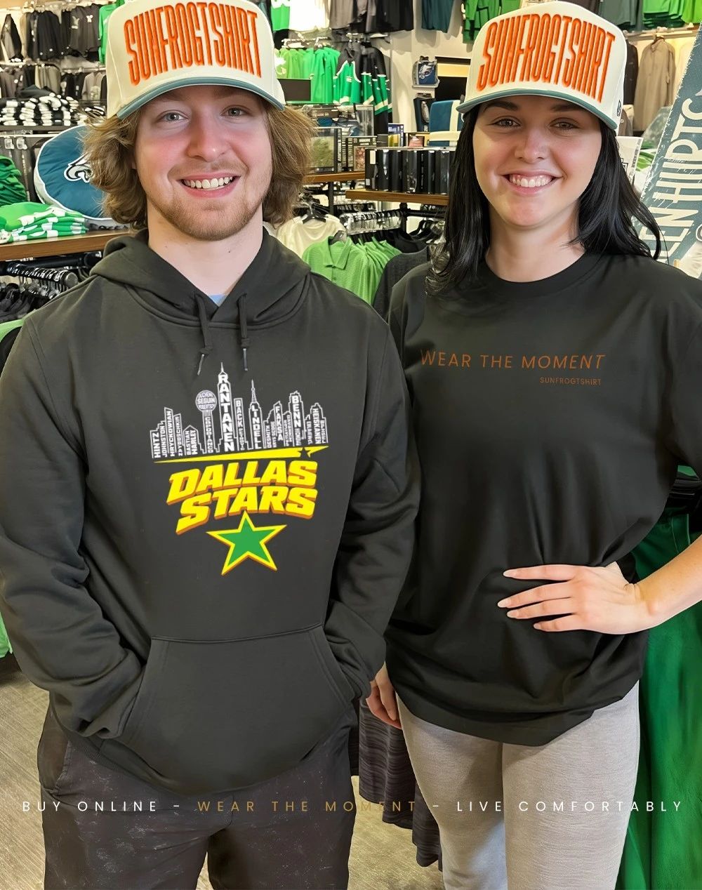 Dallas Stars player names city skyline 2026 shirt