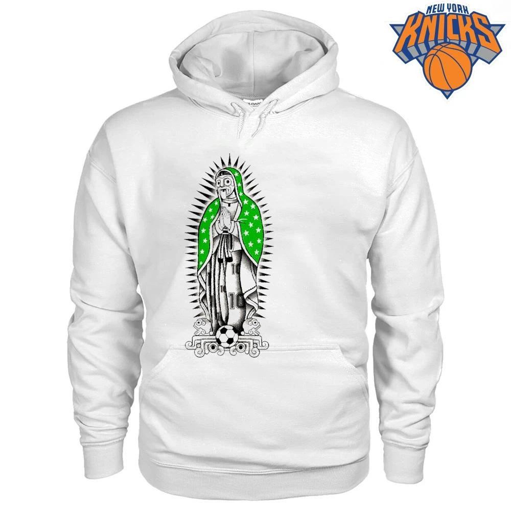 Traditional Mexican Tattoo Art Virgen De Guadalupe 10 Soccer Fan Graphic Shirt