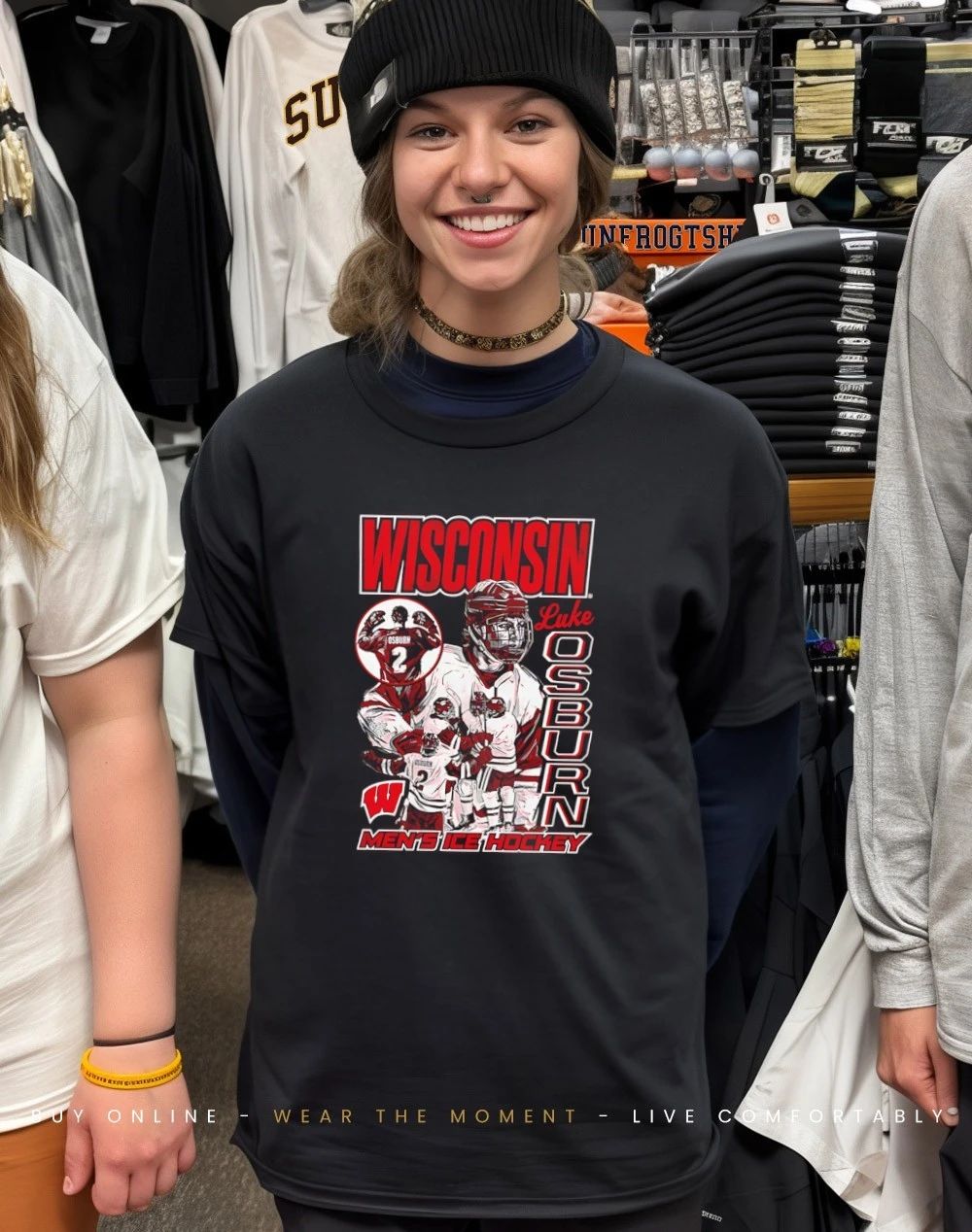 Luke Osburn Wisconsin Men’s Ice Hockey Graphic shirt