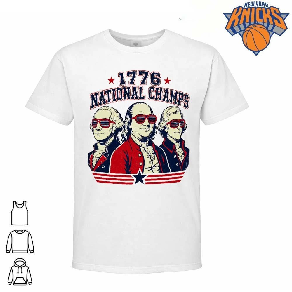 1776 National Champs Founding Fathers Sunglasses Vintage Patriotic Happy 4th of July Independence Day Shirt