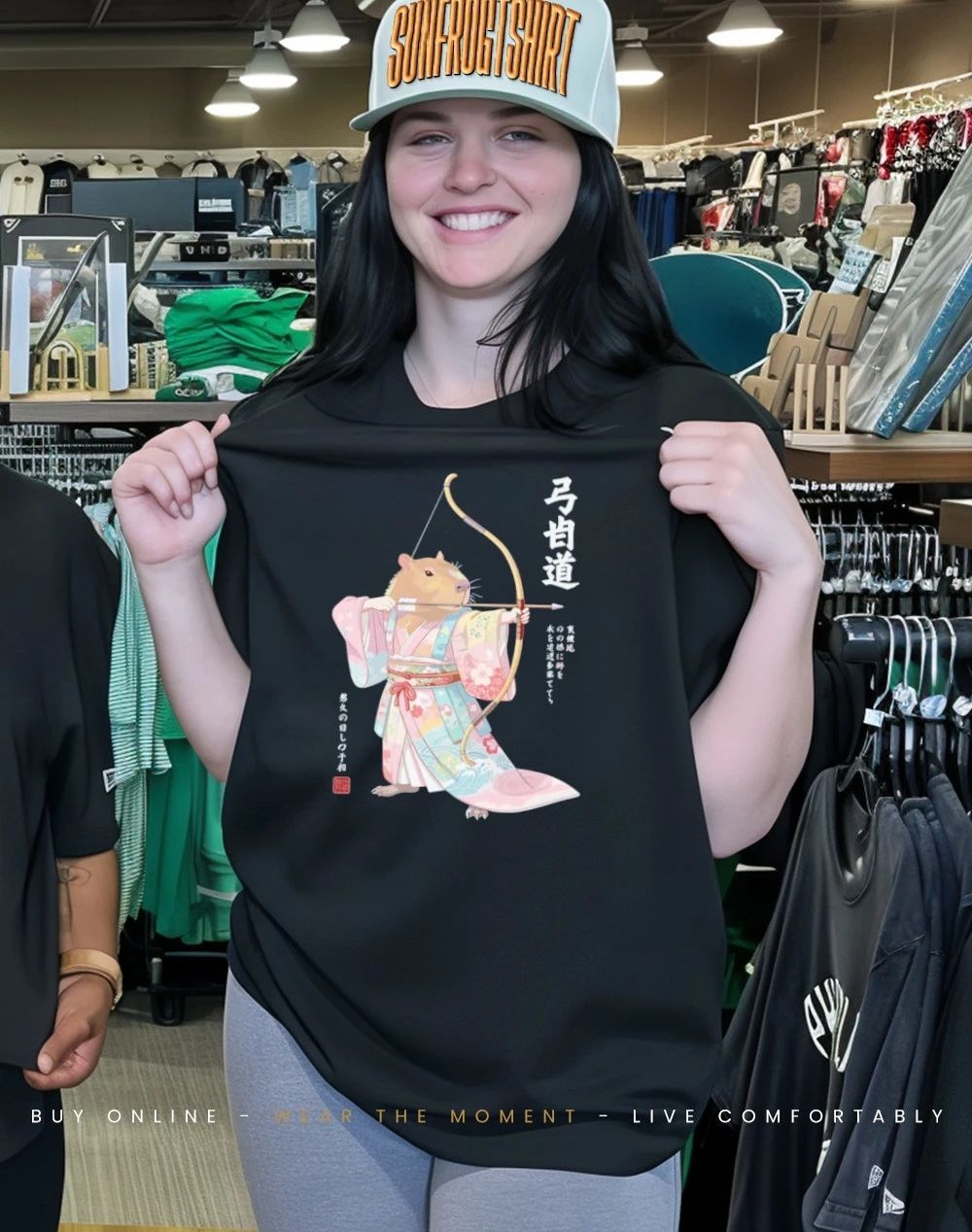Capybara Samurai Kyudo Japanese Animal shirt