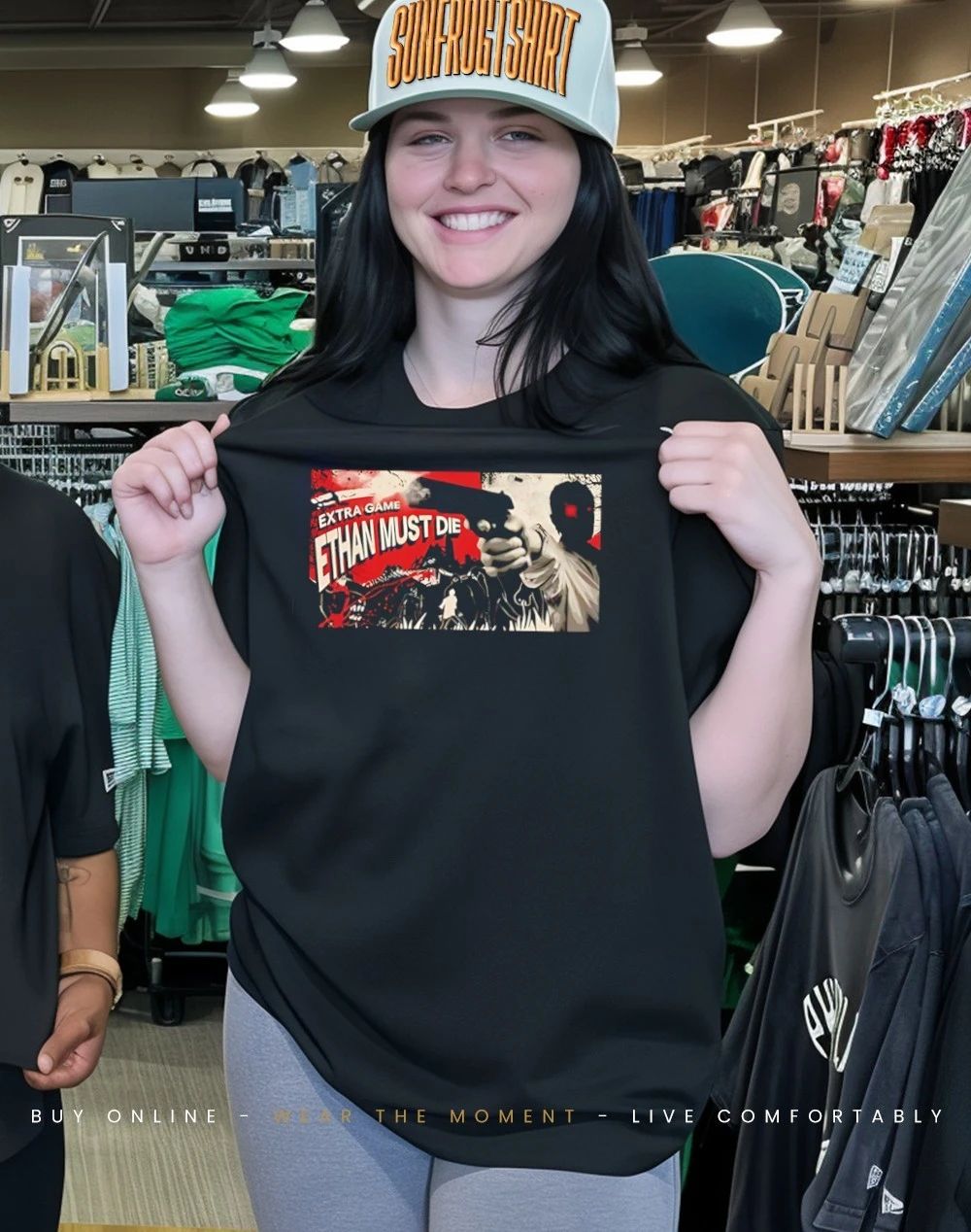 Koshi Nakanishi With Extra Game Ethan Must Die shirt