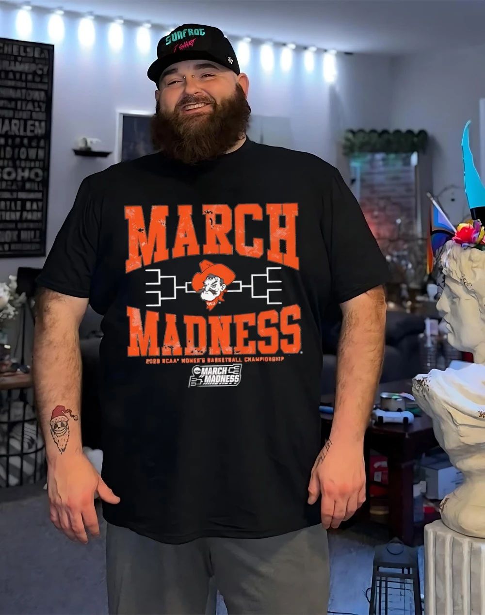 Oklahoma State Cowgirls WBB 2026 March Madness logo shirt