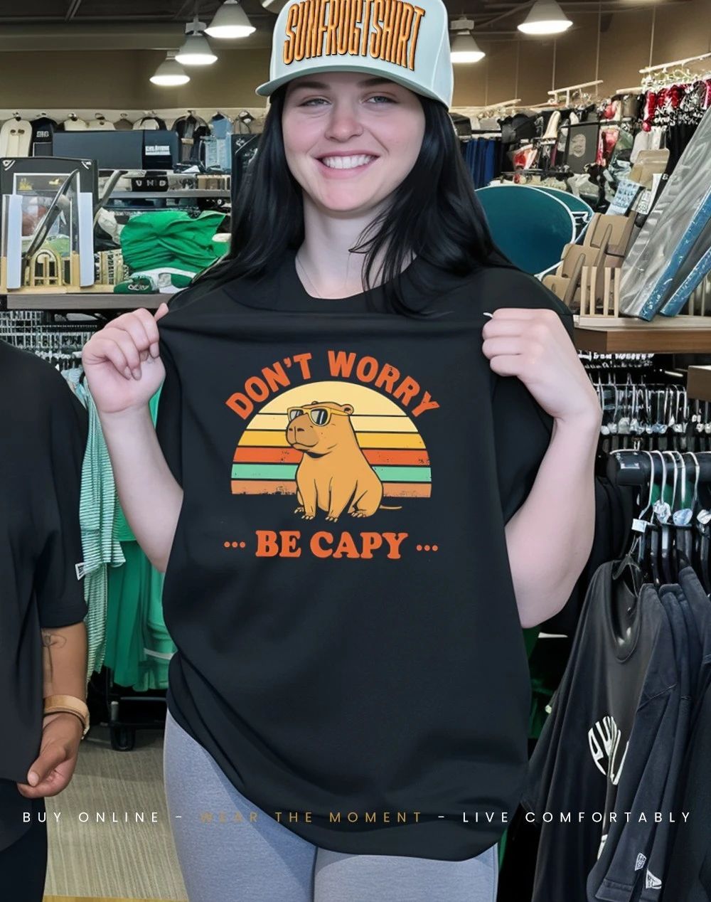 Capybara don’t worry be capy vintage shirt