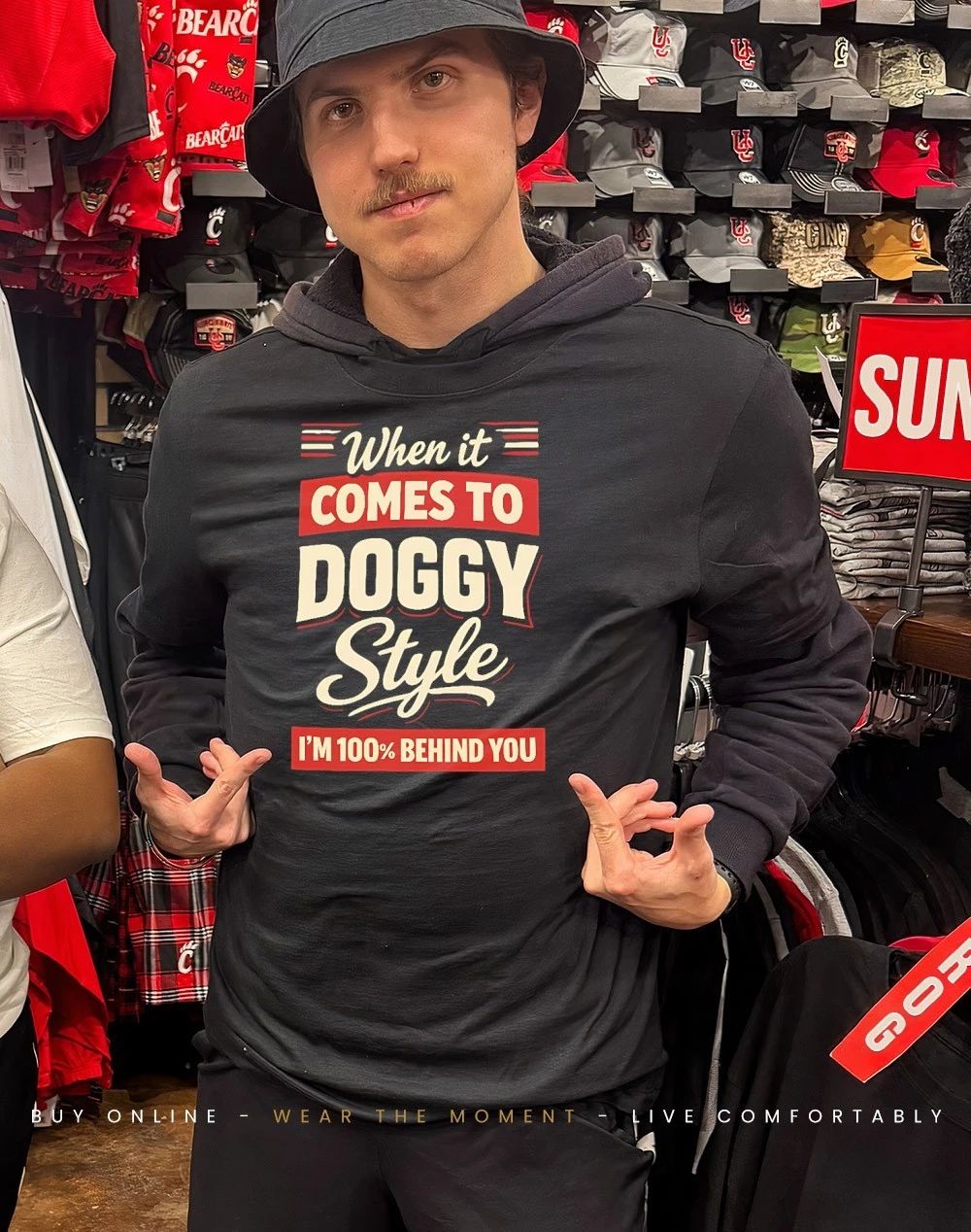 When it comes to doggystyle i’m 100% behind you shirt