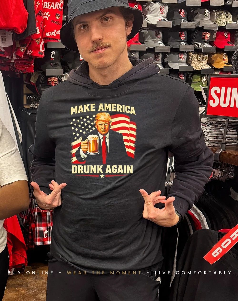 Make America Drunk Again Funny Trump Patriotic Graphic shirt