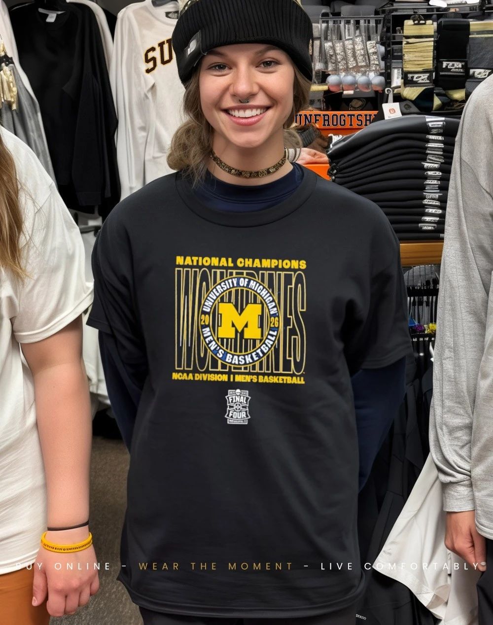 Michigan Wolverines 2026 NCAA Men’s Basketball National Champions Spin Move shirt