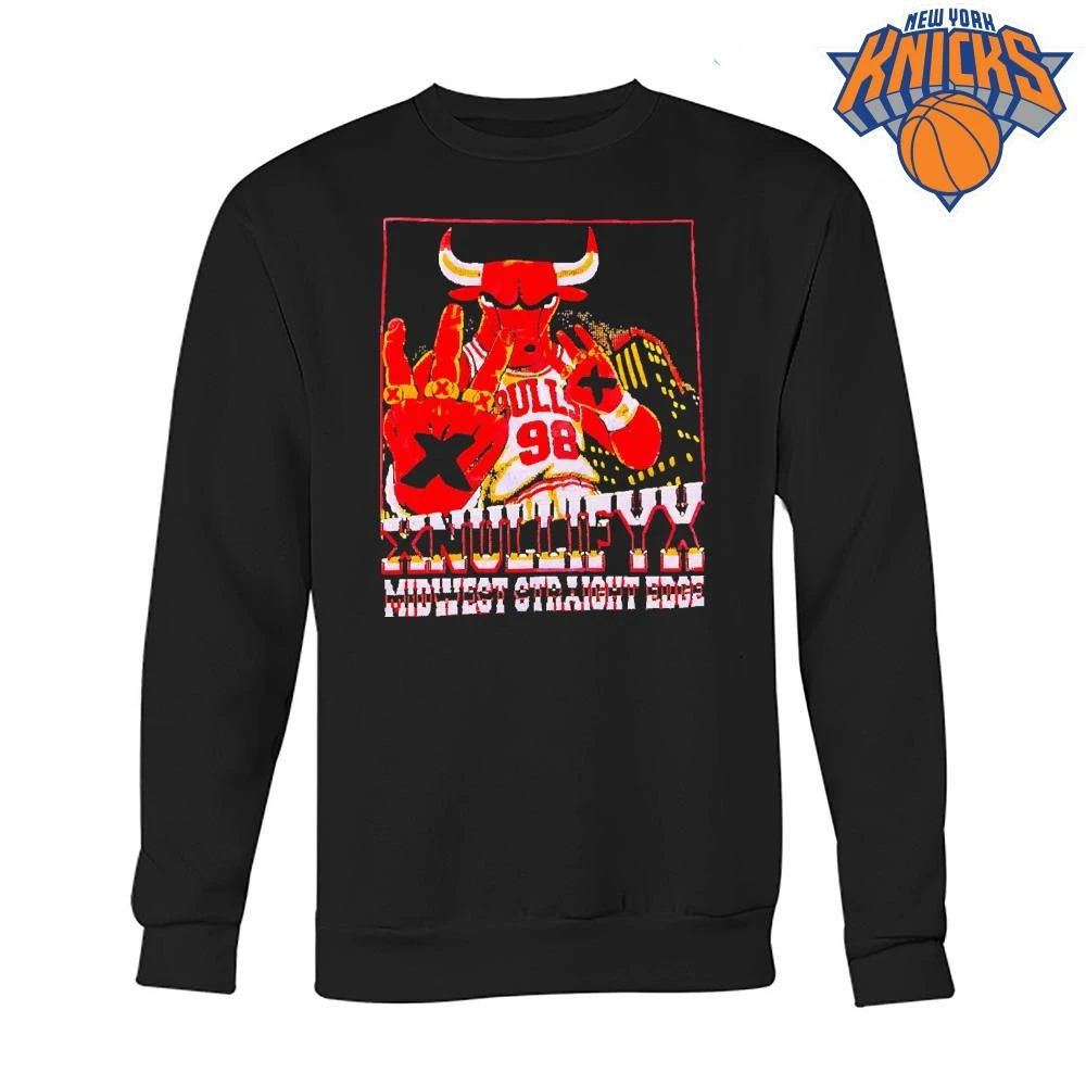 Chicago Bulls Xnullifyx Midwest Straight Edge Vintage 98 Hardcore Punk shirt