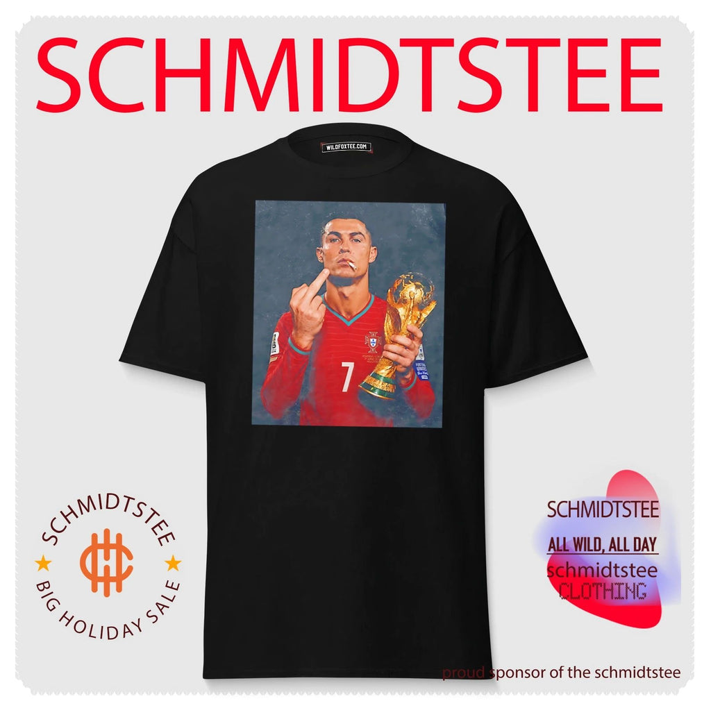 Cristinano Ronaldo Worl Cup Champions 2026 smoking middle finger shirt
