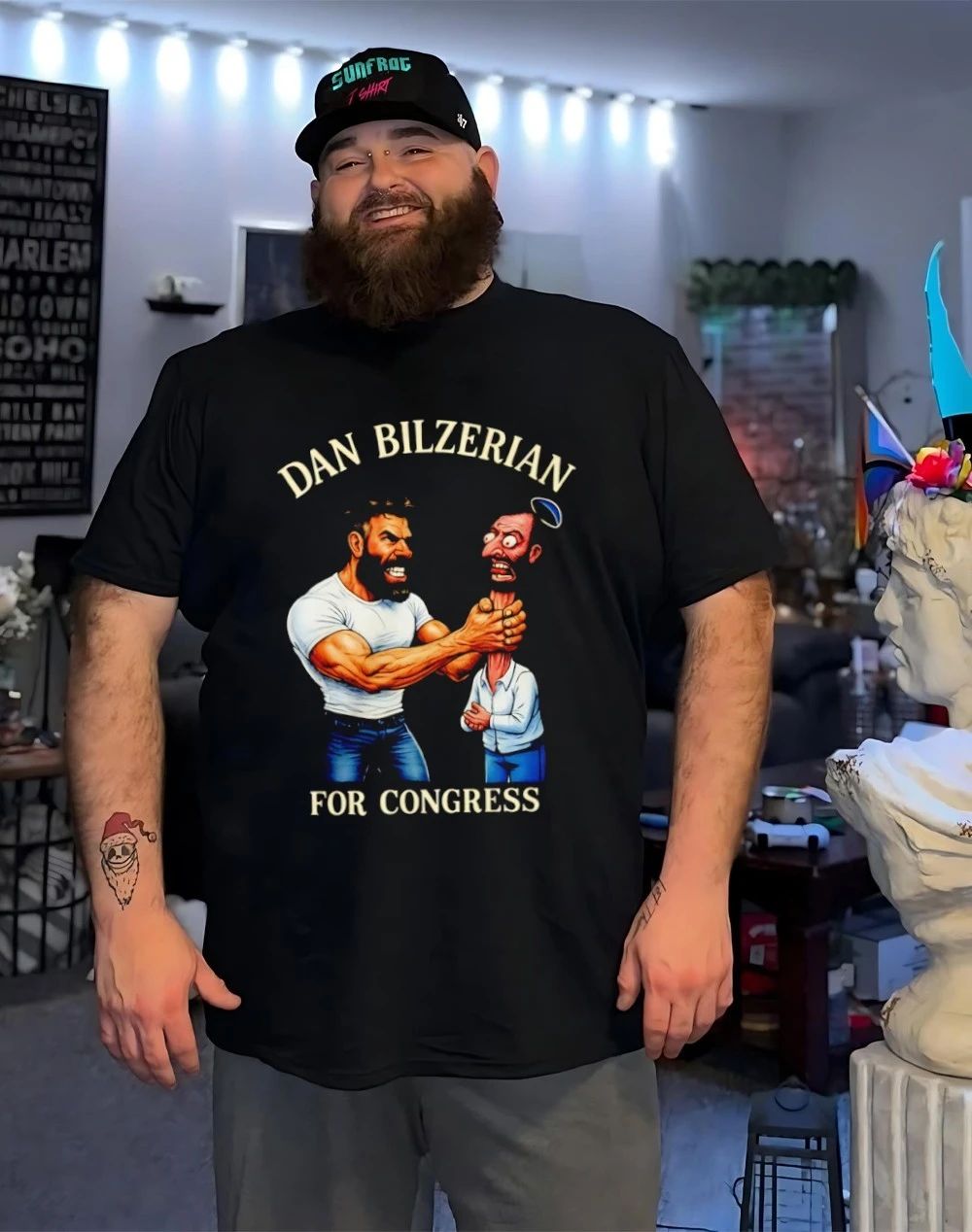 Dan Bilzerian for congress caricature shirt