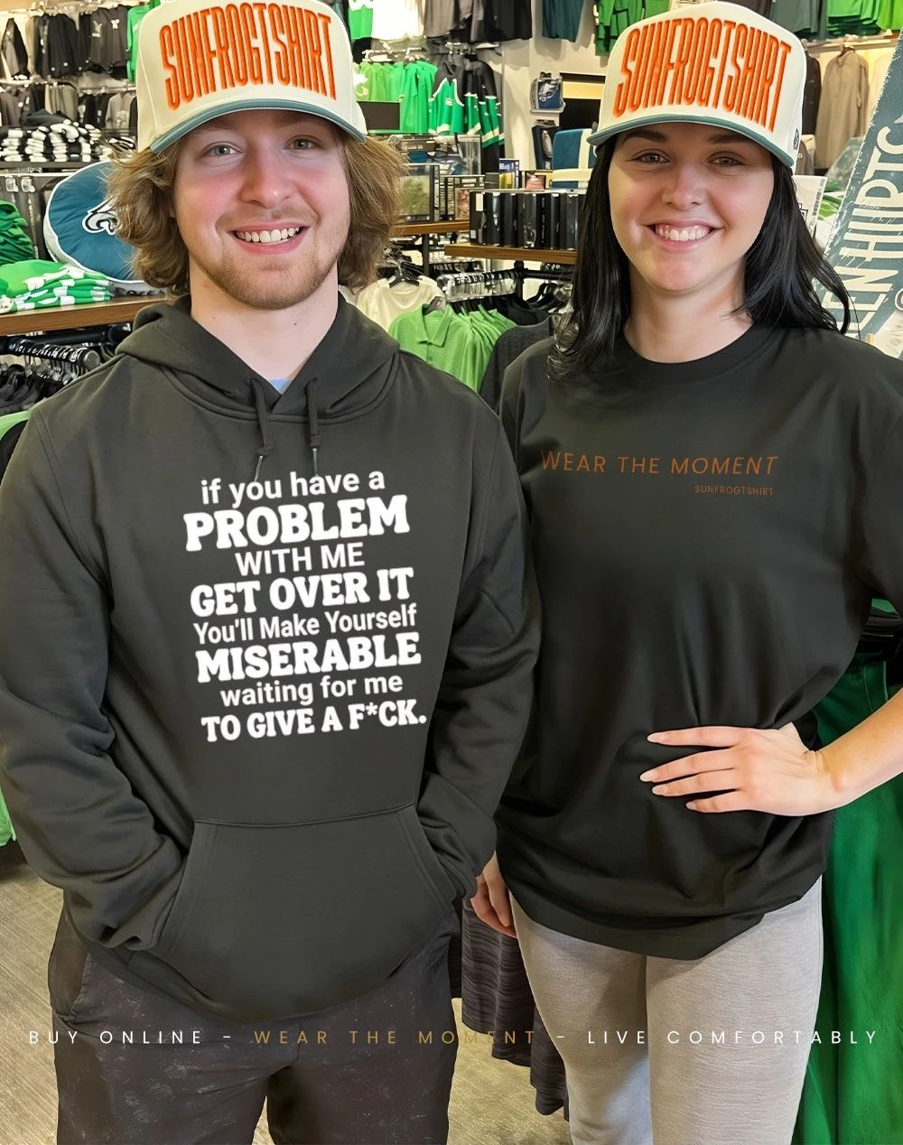 If you have a problem with me get over it you’ll make yourself miserable humor shirt