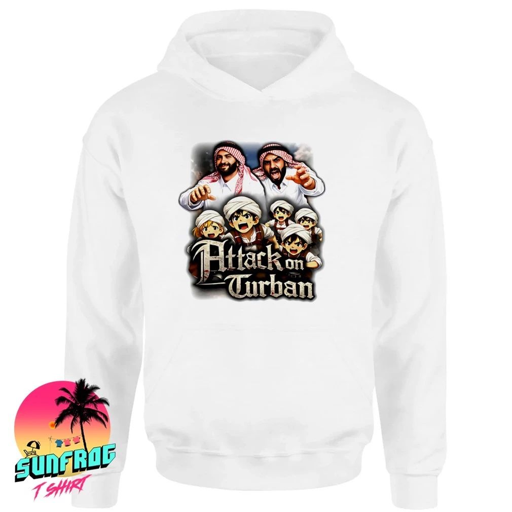 Attack on turban graphic shirt