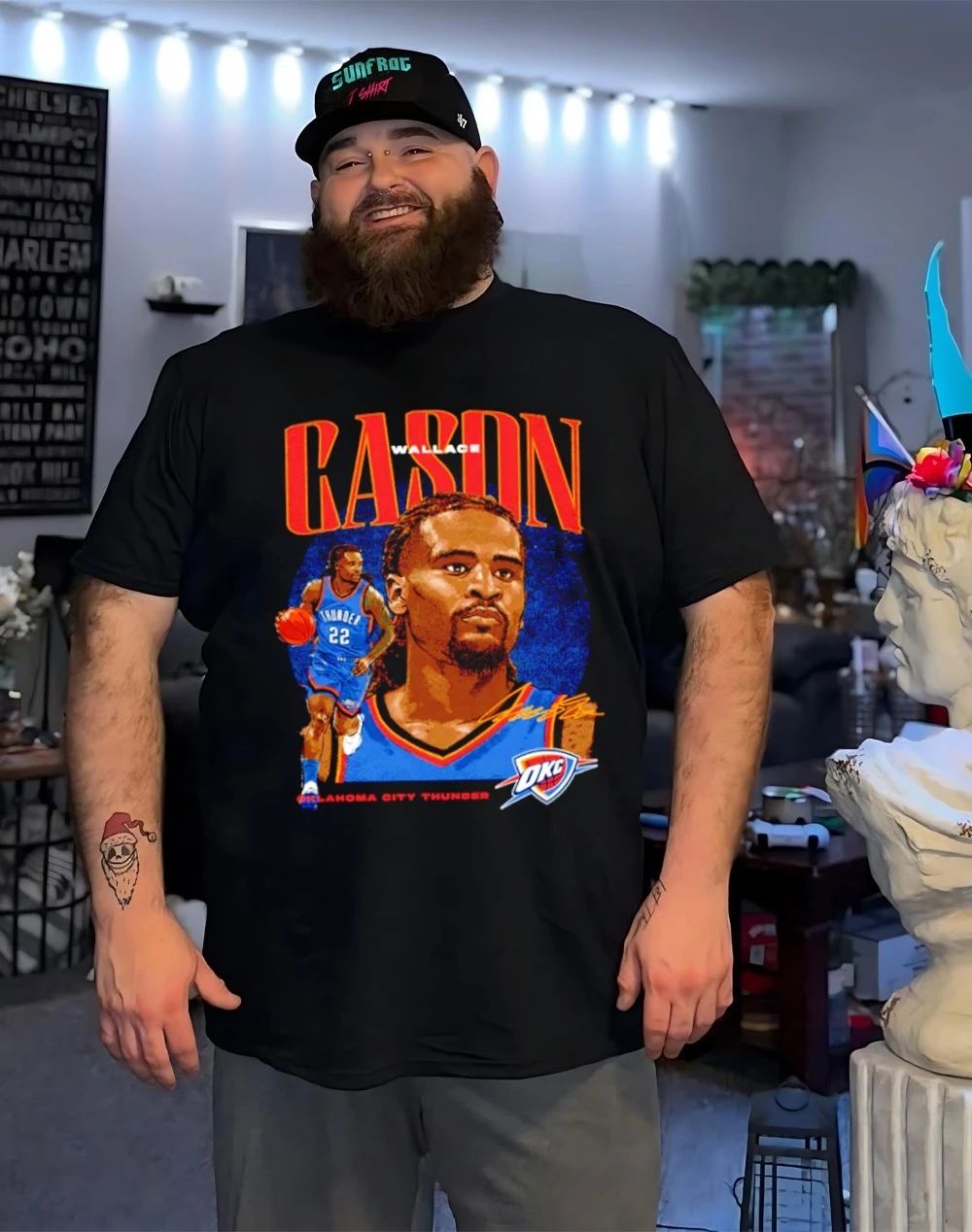Cason Wallace Oklahoma City Thunder Dual signature shirt