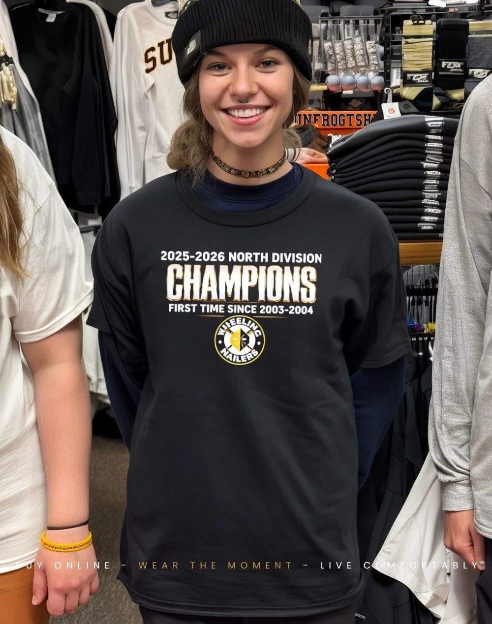 Wheeling Nailers 2025-2026 North Division Champions shirt